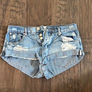 One teaspoon denim shorts